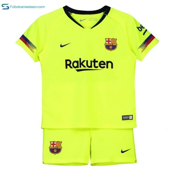 Camiseta Barcelona 2ª Niños 2018/19 Verde